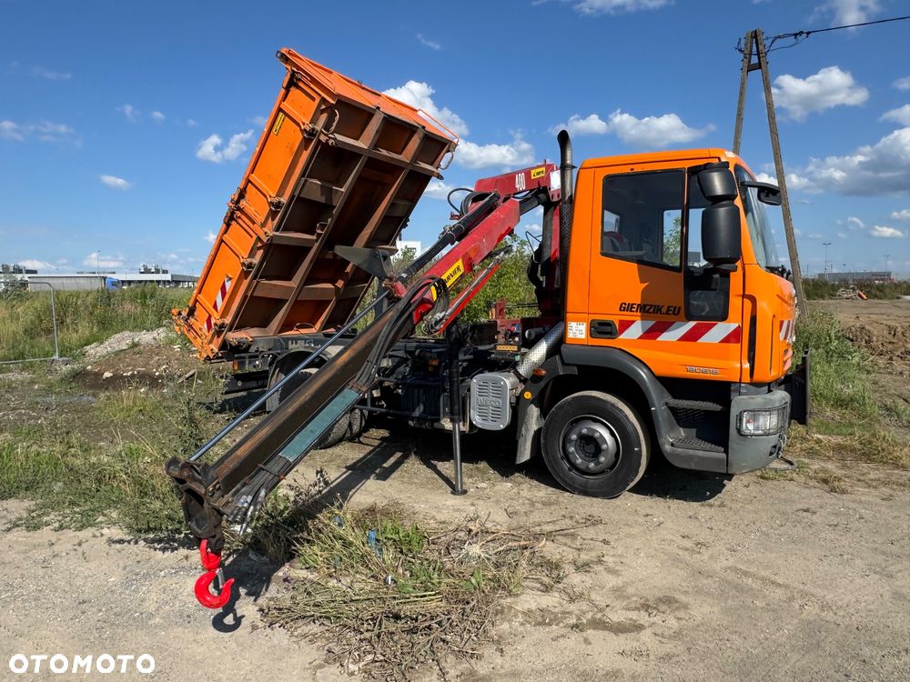 Iveco Eurocargo 120E18 wywrotka HDS HMF łyżka chwytak - 6