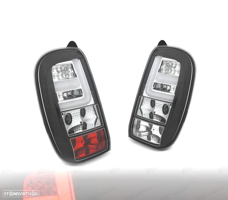 FAROLINS TRASEIROS DACIA DUSTER 10-13 LIGHT BAR FUNDO PRETO - 1