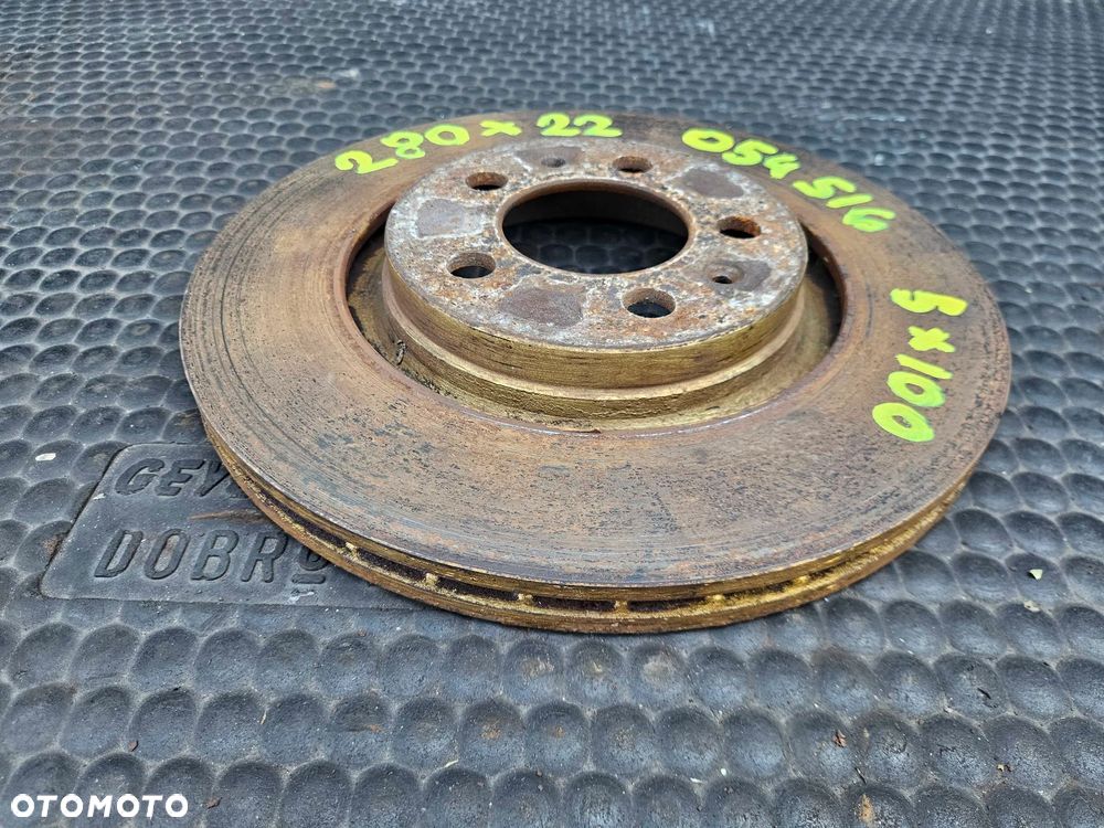 Tarcze Tarcza 280mm 230mm 5x100 Klocki Hamulce Przod Przednie Tyl Tylne VW Golf IV 4 Audi A3 8L Skoda Seat - 11