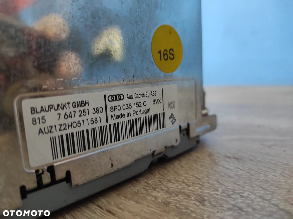 RADIO AUDI CHORUS AUDI A3 8P LIFT 2DIN 8P0035152C ROZKODOWANE WYSYŁKA !!!! - 4