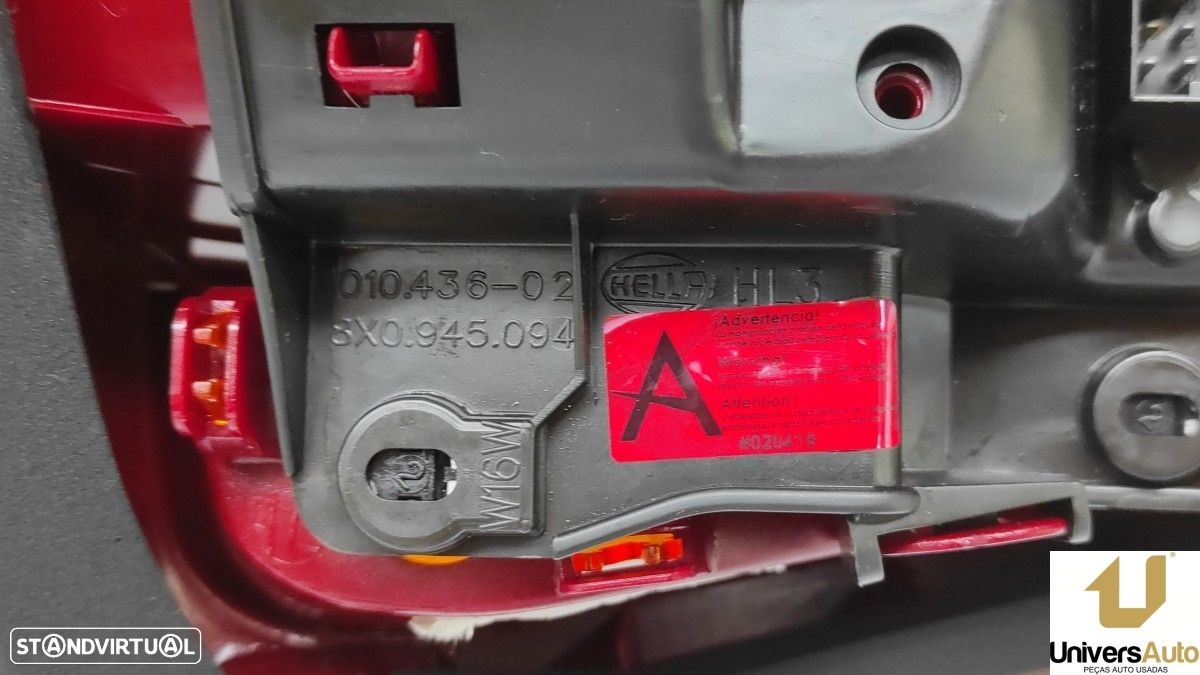 FAROLIM TRASEIRO DIREITO AUDI A1 SPORTBACK (8XA) ATTRACTION - 5