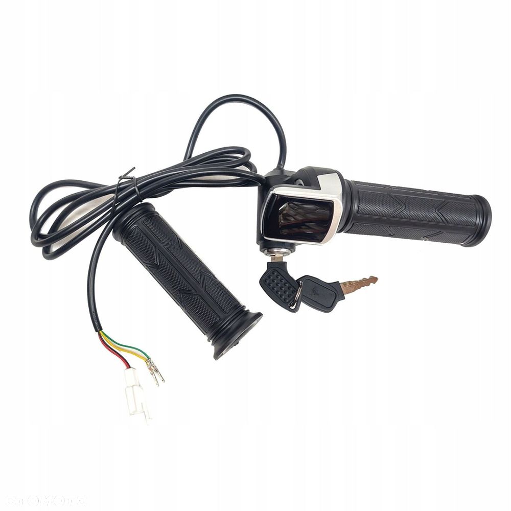 Manetka rączka gazu ze stacyjką wskaźnikiem 24V - 5