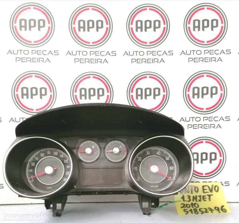 Quadrante Fiat Punto Evo 1.3 Mjet 2010 referência 51852796,  51865476 , unidade. - 1