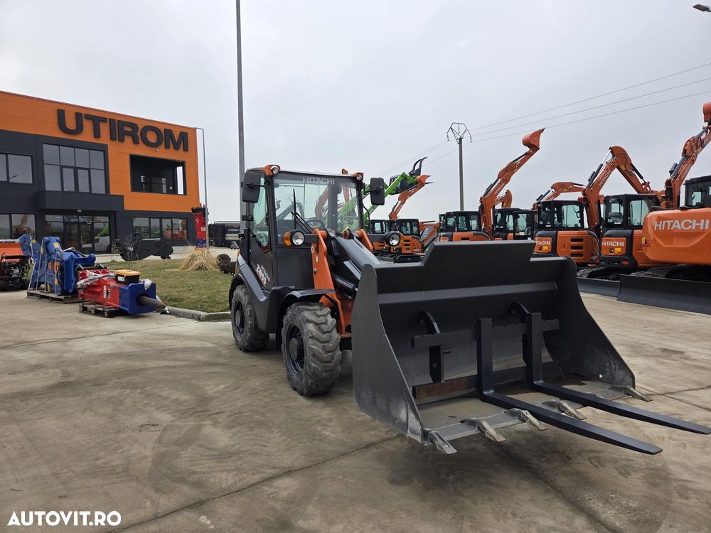 Hitachi ARTICULAT ZW65, Ridica 2,4tone la 3,2m, incarca 8x4 si semiremorci basculabile, 2019, 1.790h, 4x2, Cupla rapida, cupa 1mc, furci, AC, Anvelope 70%-ok, STARE FOARTE BUNA, POSIBILITATE LEASING 3 ani-PROMOTIE 34.900 EUR+Tva - 7