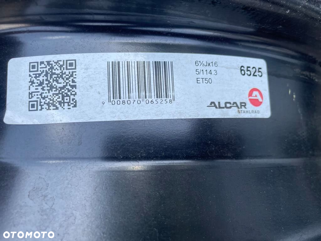 Felga Stalowa Suzuki Vitara II SX4 S-Cross 6.5" x 16" 5x114.3 ET 50 - 3