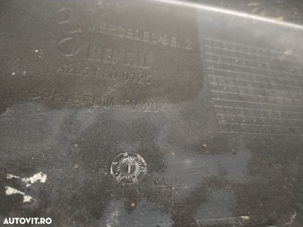 Bara fata Mercedes C-Class, W205, 2014, 2015, 2016, 2017, 2018, cod origine OE A2058800125, cu gauri pentru senzori de parcare (6). - 14