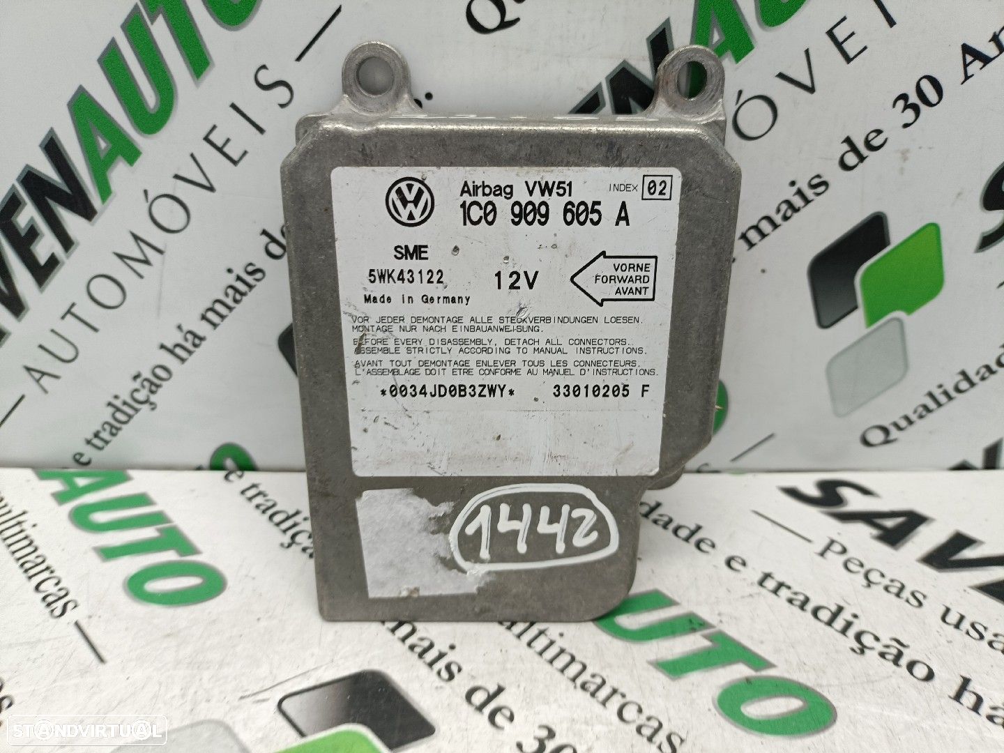 Centralina Airbags Volkswagen Golf Iv (1J1) - 1
