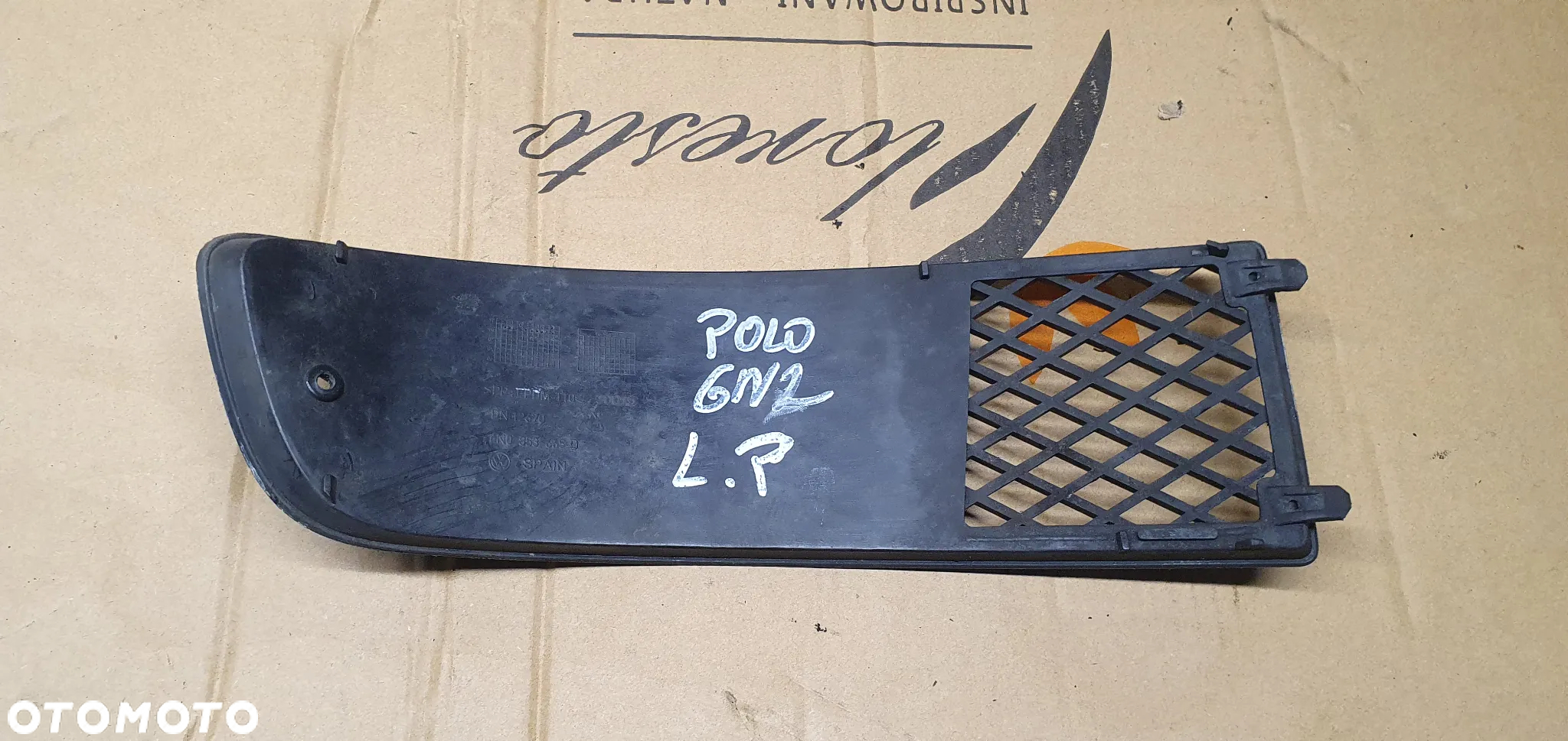 Kratka zderzaka lewy przód przednia lewa VW Polo 6N2 6N0853665D - 4