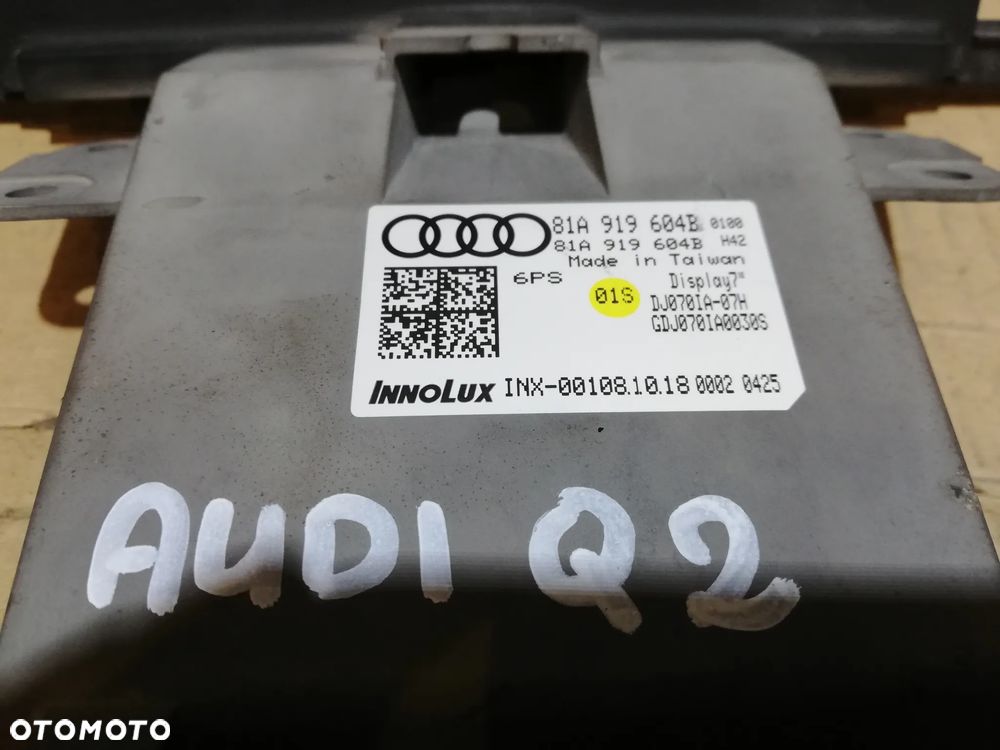 Audi Q2 Monitor / wyświetlacz / ekran 81A919604B - 4