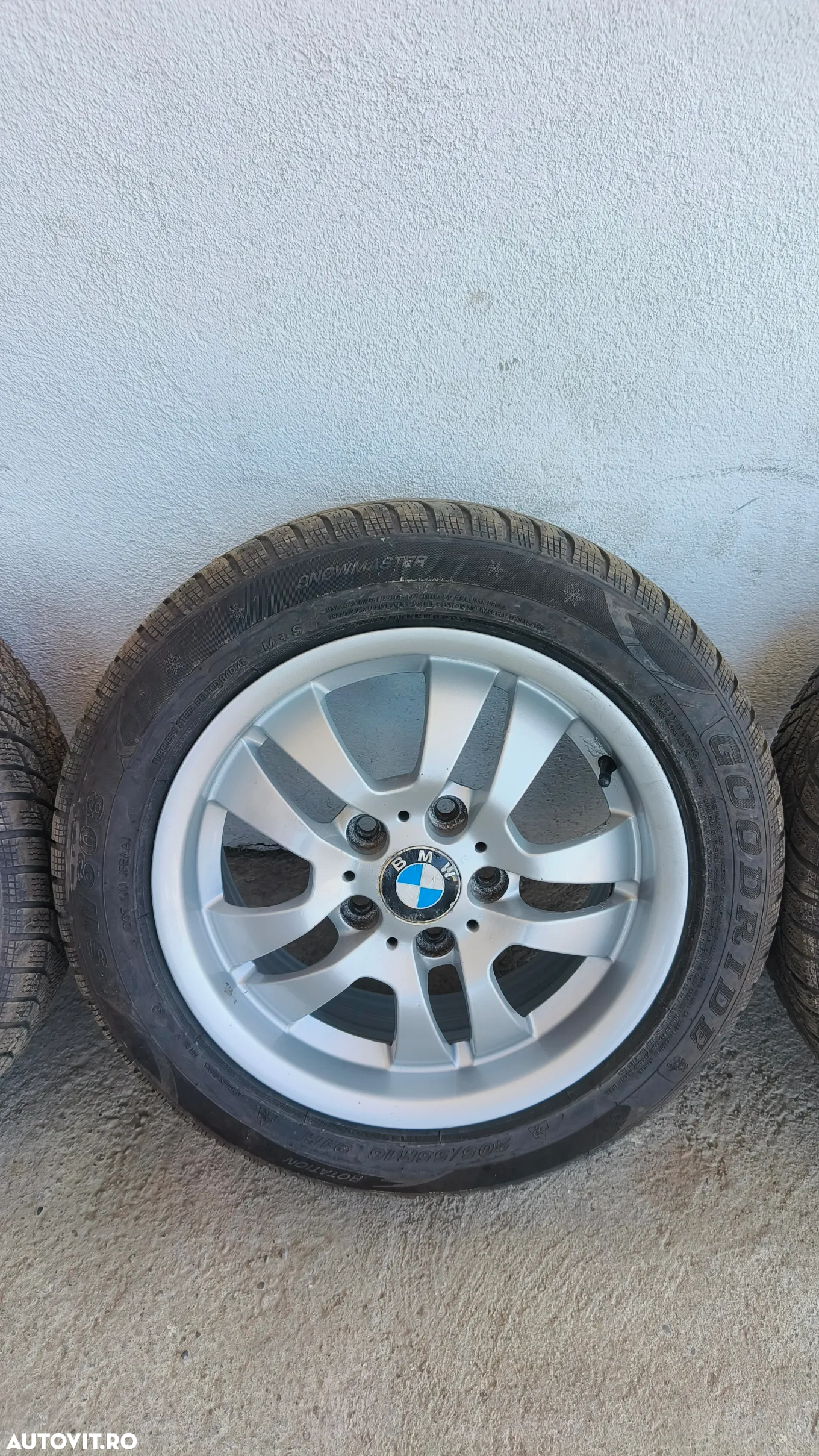 Set jante BMW style 154 7j16 et 34 dedicate E90/91 cu anvelope iarna 205/55/16 - 4