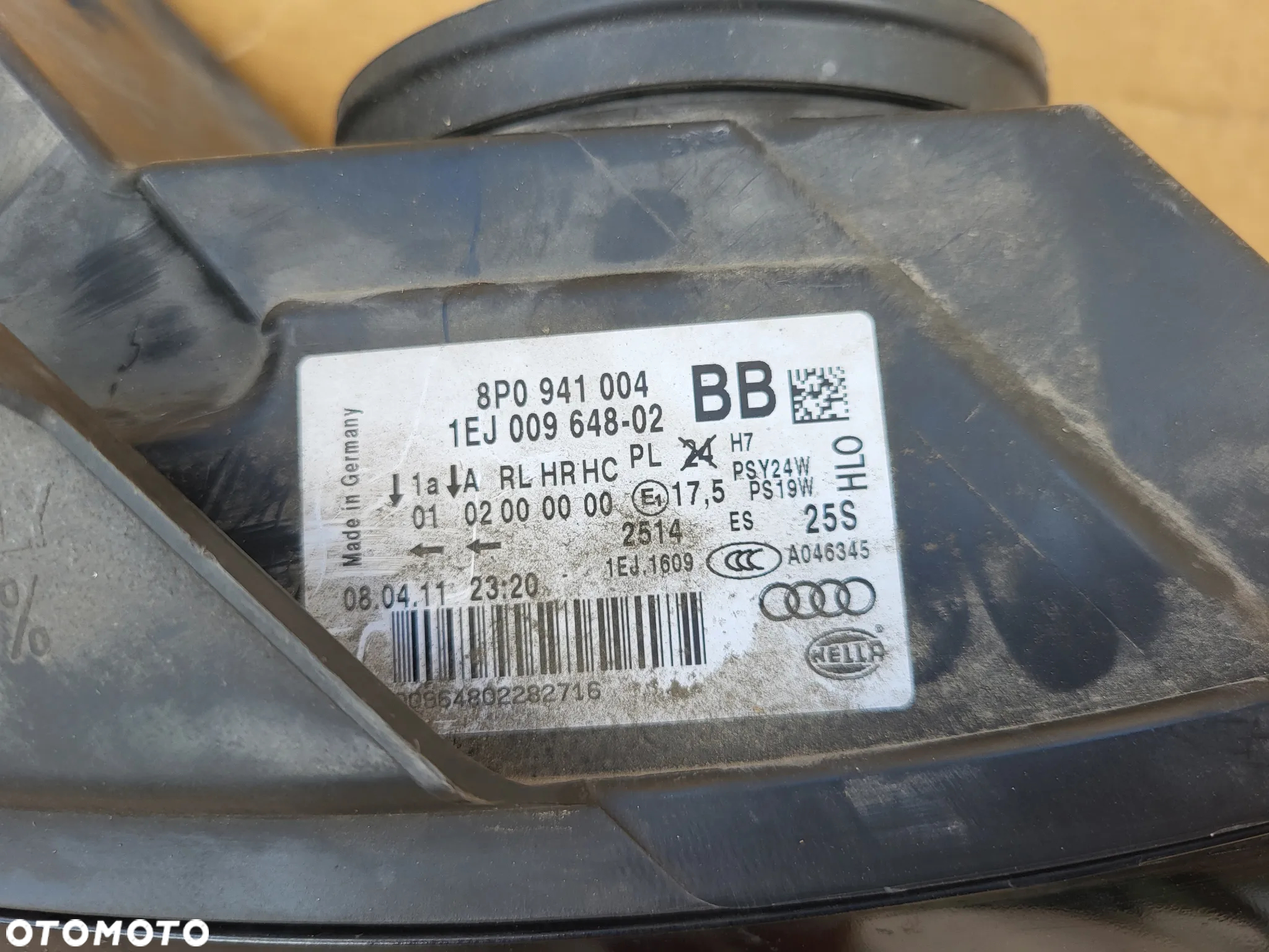LAMPA PRAWY PRZOD AUDI A3 8P LIFT 8P0941004BB - 11