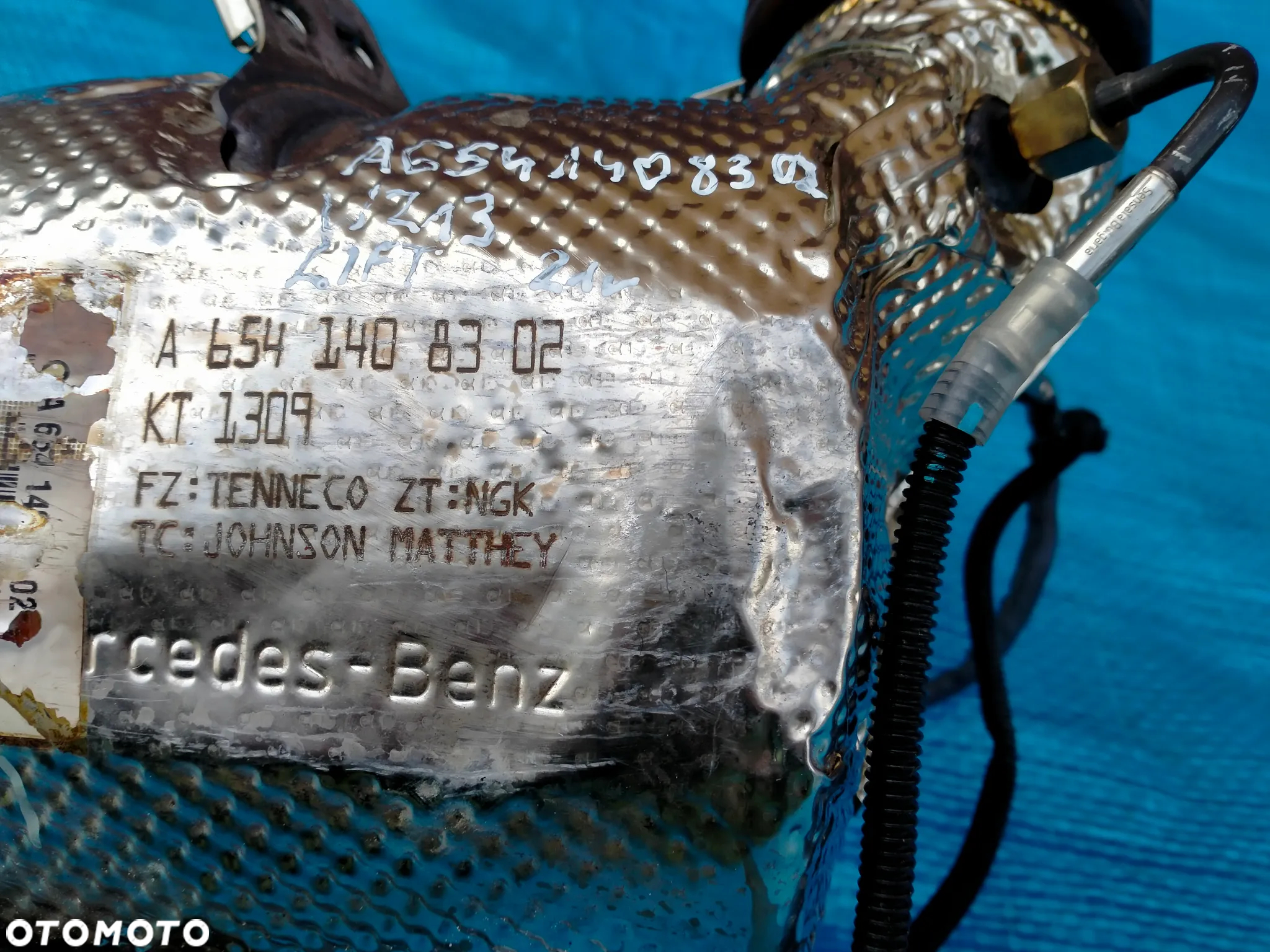 MERCEDES E W213 / A6541408302 / DPF FAP ADBlue Filtr Cząstek Stałych Katalizator / NOX A0009050914 / CZUJNIK TEMPERATURY / ORYGINAŁ - 2