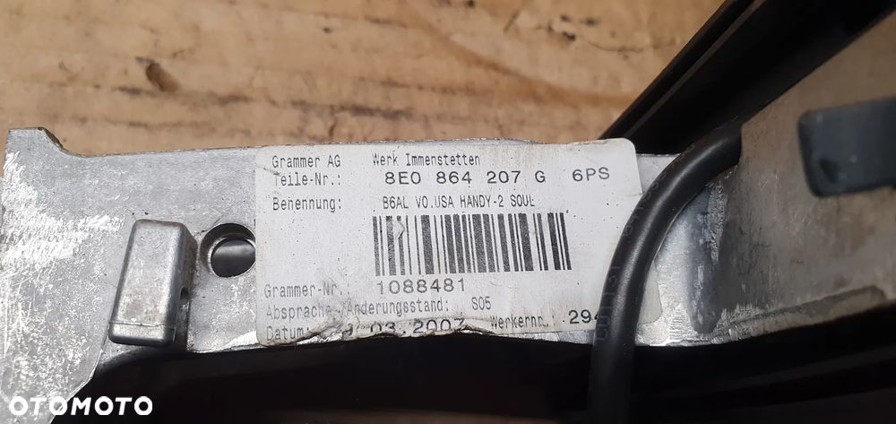 Podłokietnik środkowy Audi A4 B6 8E0864207G - 7