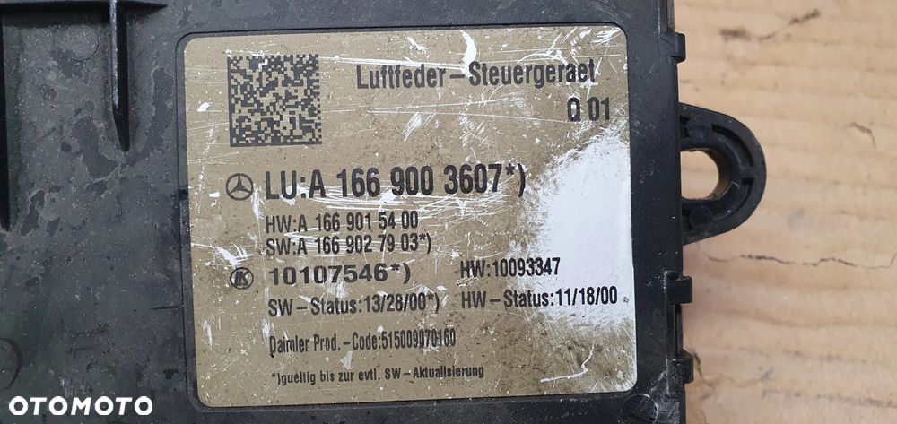 Moduł sterownik zawieszenia Mercedes GL X166 W166 A1669003607 - 5