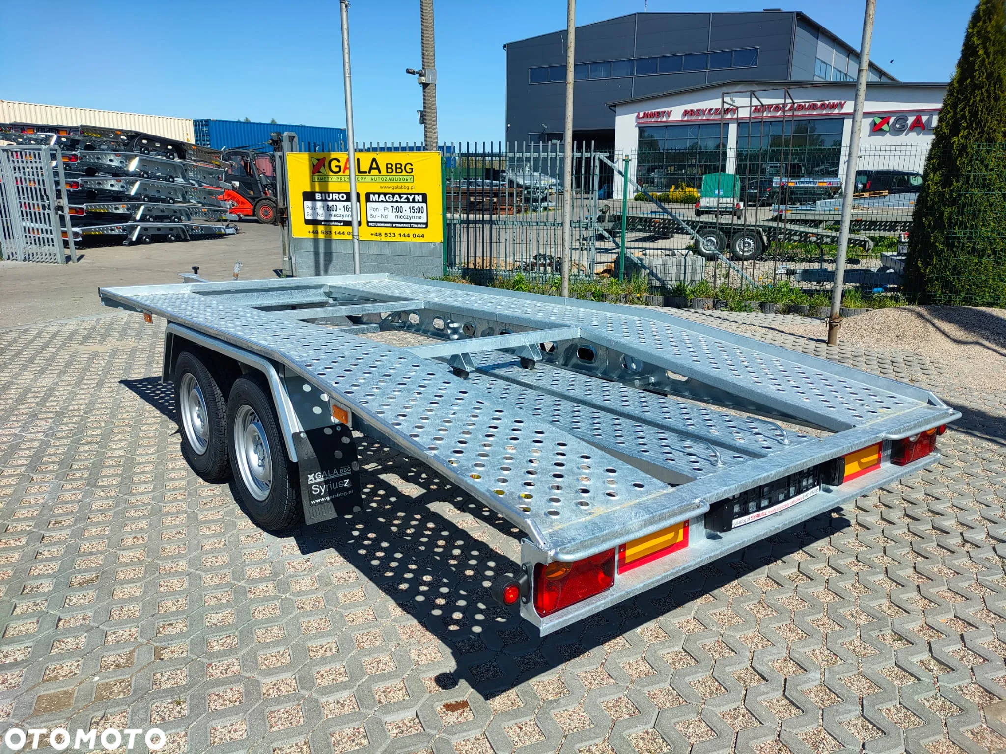 Kubix PRZYCZEPA LAWETA 4,5x2,10, 2700 kg, 2 osie, STALOWA, RAZ ŁAMANA - 3