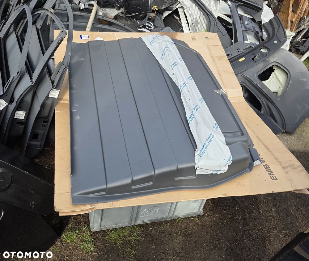 ściana grodziowa Citroën Berlingo II Peugeot Partner II 1609684980 Solidna ścianka działowa z szarego ziarnistego tworzywa ABS PSA 1609684980 - 2