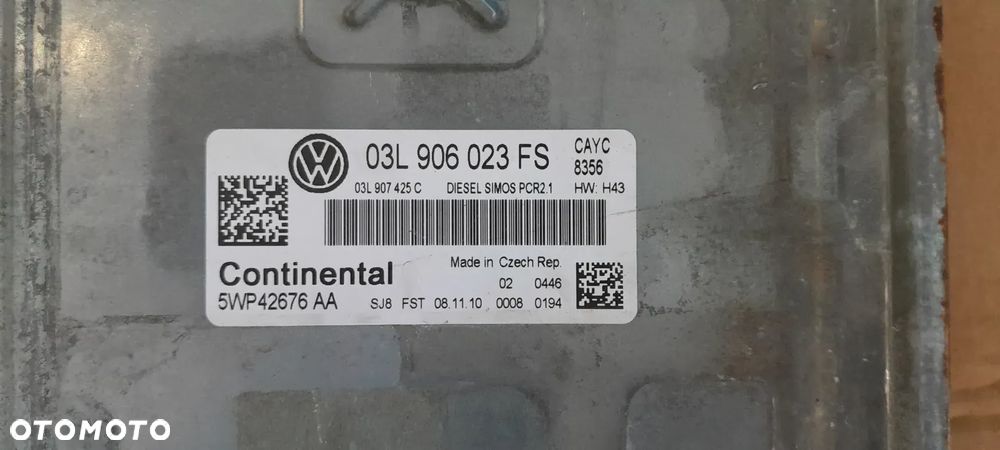 VOLKSWAGEN PASSAT B7 1.6 TDI STEROWNIK SILNIKA - 2