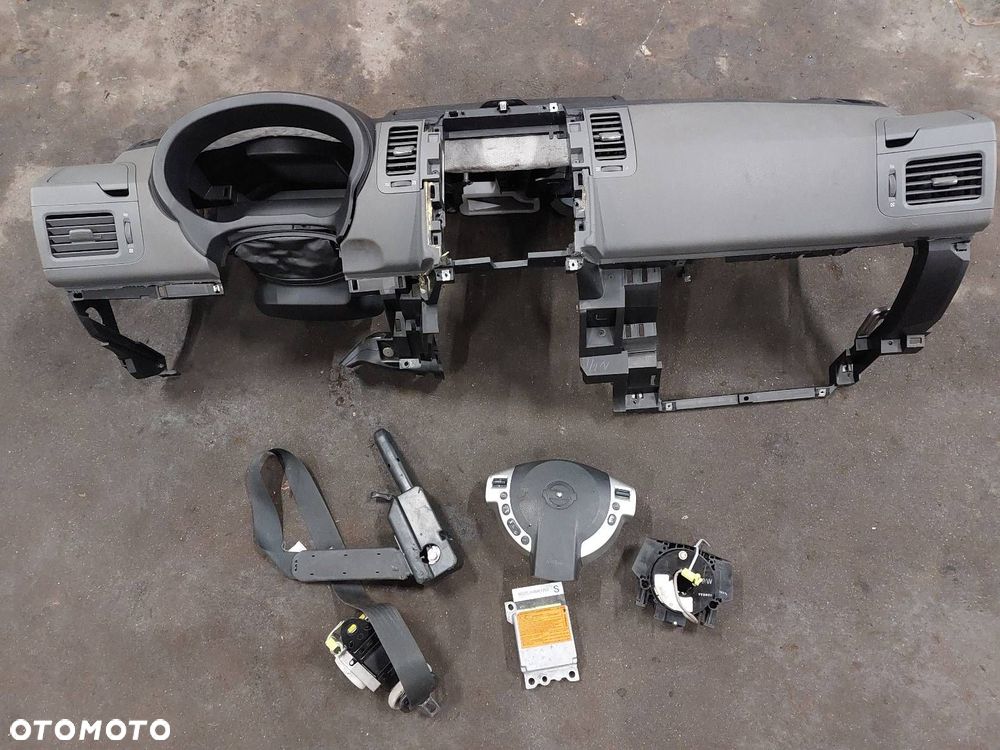 ZESTAW POSTRZAŁOWY KOKPIT DESKA MODUŁ PAS PODUSZKI NISSAN X-TRAIL II T31 - 1