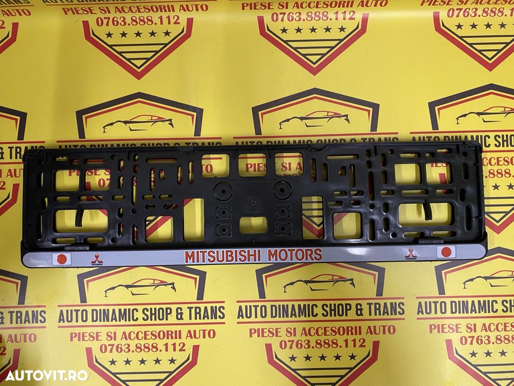 Set 2 suporti numar numere inmatriculare Kia Mitsubishi MOTORS Peugeot - 5