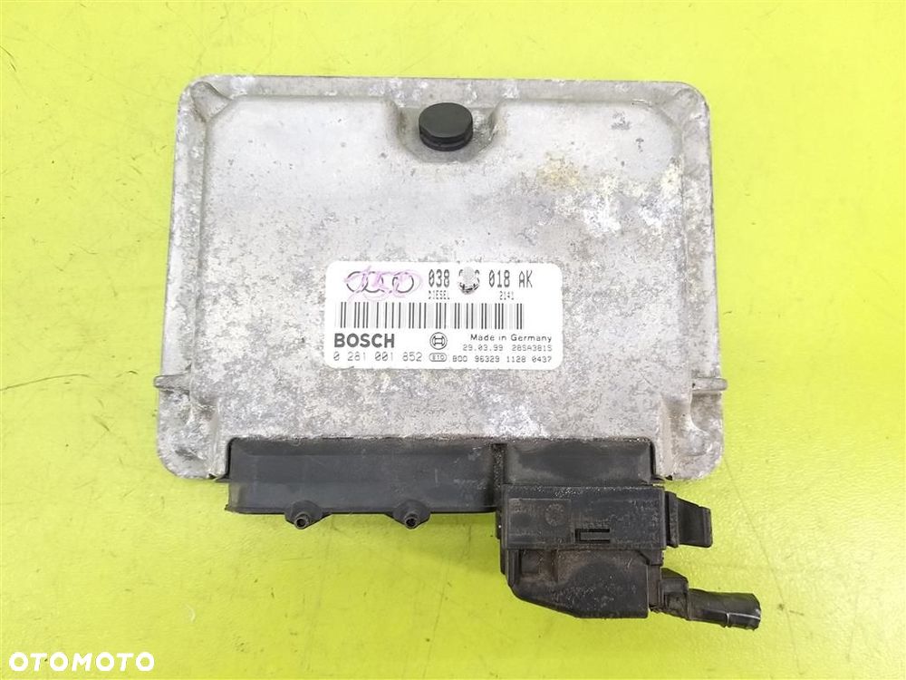 Komputer sterownik silnika Audi A3 8L 1996-2003 1,9 TDI 0281001852 ORYGINAŁ - 1