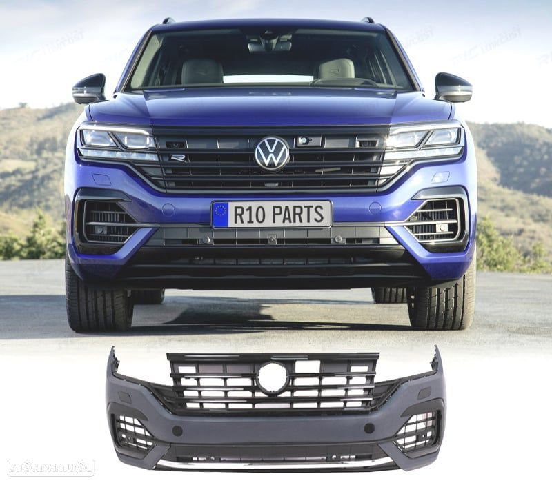 PARA-CHOQUES FRONTAL VOLKSWAGEN VW TOUAREG 20- LOOK R LINE - 1