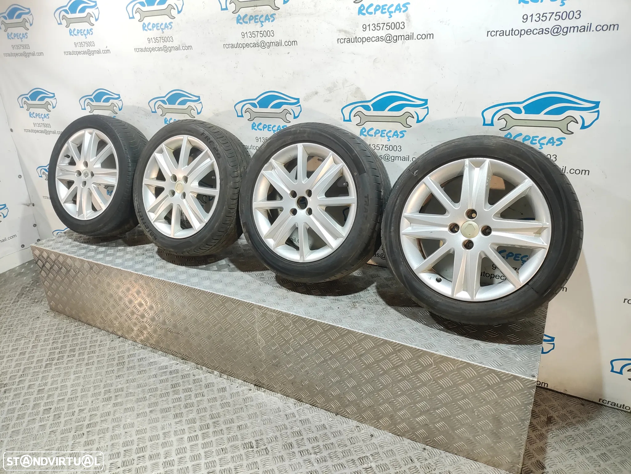 - Conjunto Jantes 17 Originais Renault Megane 2 MK2 6,5J ET49 4x100 - 12