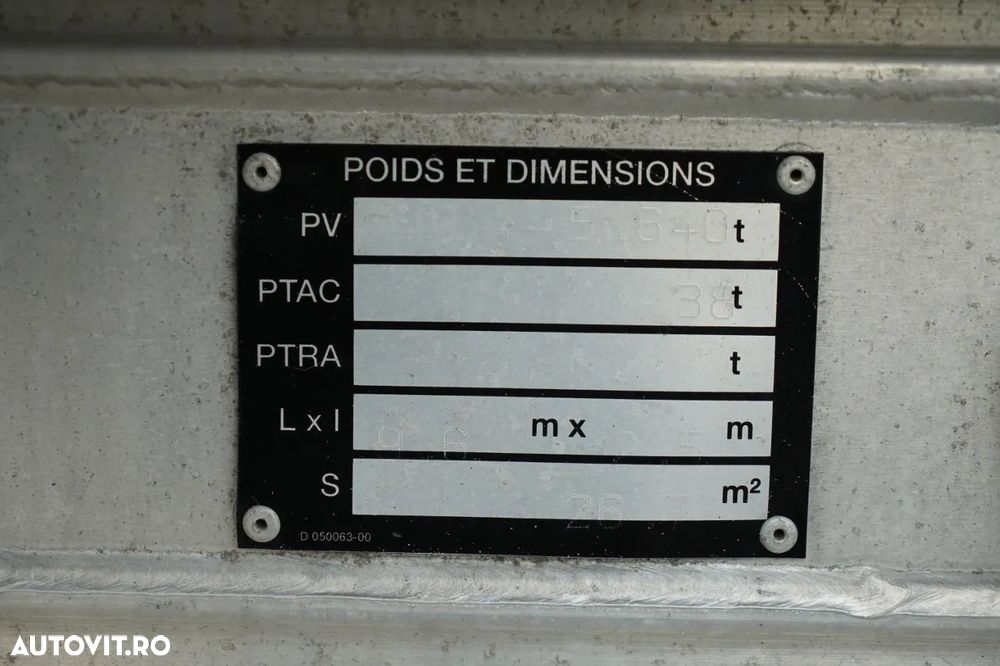 Benalu 557 BASCULĂ BENALU / 25 m³ / HYDROCLASP / ALUMINIU / 2X AXE RIDICABILE / PRELATĂ ELECTRICĂ / JANTE DIN ALIAJ / - 19