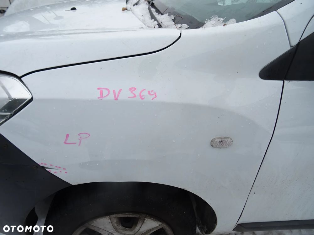 DACIA DOKKER DRZWI LEWE TYL TYLNE SKRZYDLO BIALE DV369 NR 3 CZESCI ROZNE - 12