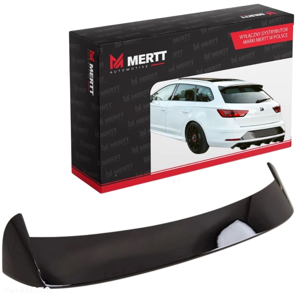 SEAT LEON MK3 LOTKA SPOILER KOMBI 2012-2020 CZARNY POŁYSK DOKŁADKA - 1