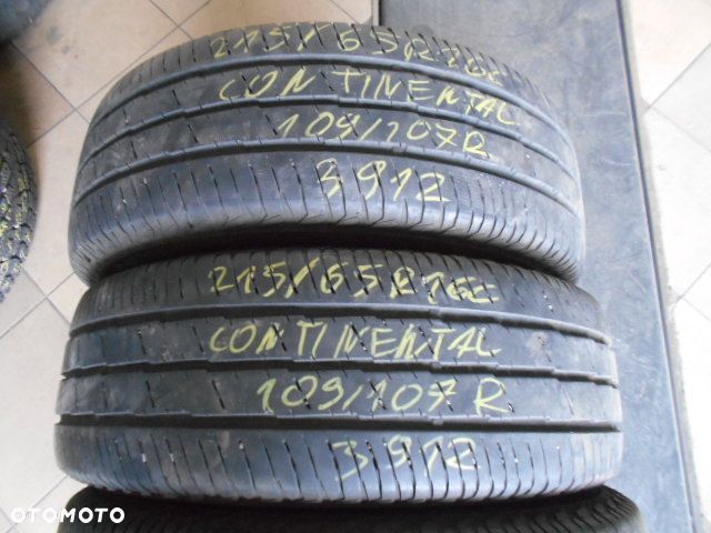 Opony 215/65r16c continental vanco 2 6,5mm lato komplet - 3