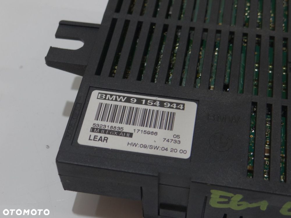 MODUŁ STEROWNIK ŚWIATEŁ BMW E60 E61 9154944 (4822697) - 2