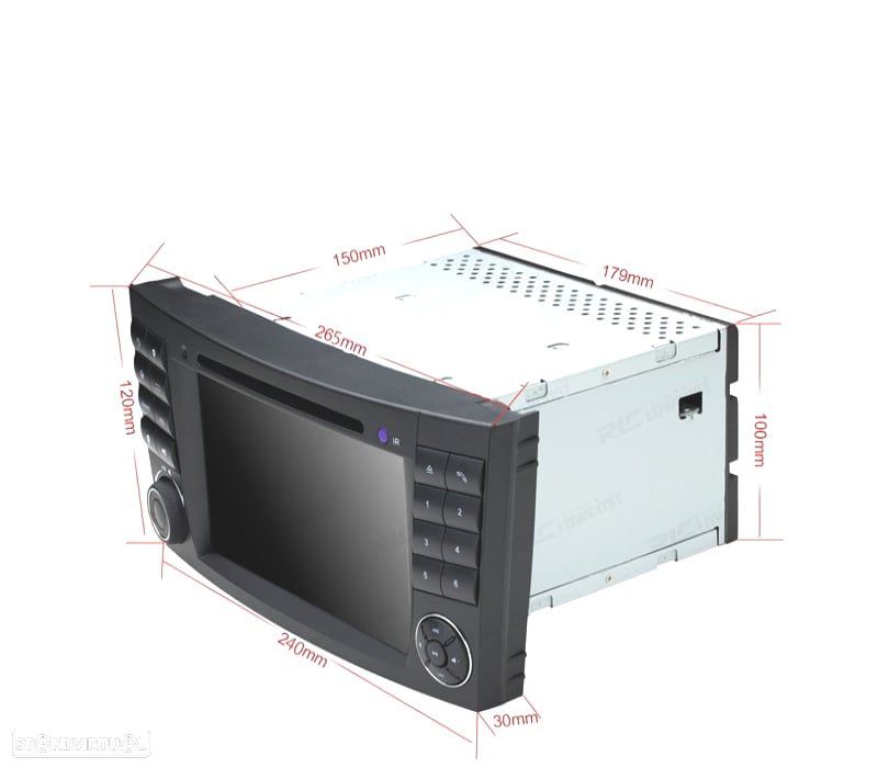 AUTO RADIO TIPO OEM 7" PARA MERCEDES CL. E W211 CLS W219 USB GPS TACTIL HD - 4