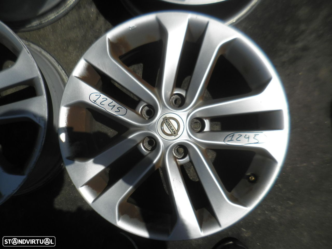 Jogo De Jantes Jgjant1245 NISSAN JUKE 1 FASE 1 2012 1.5DCI 110CV 5P CINZA ESCURO 47 7X17 5X115 65.8MM - 3