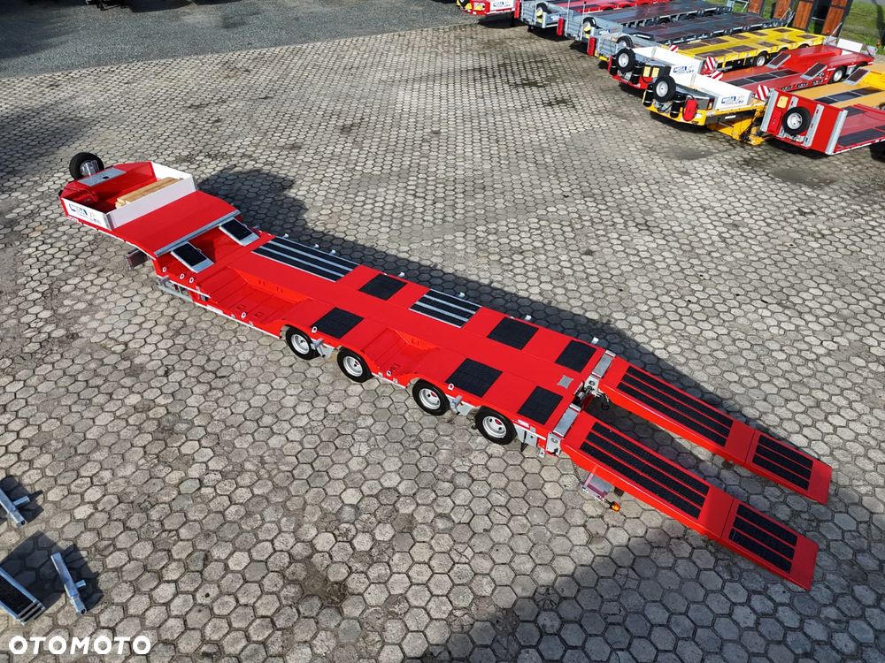 Inny 4 OSIOWA NISKOPODWOZIOWA z zagłębieniami na koła, rozciągana 5.000mm, długie najazdy 70T DMC - 29