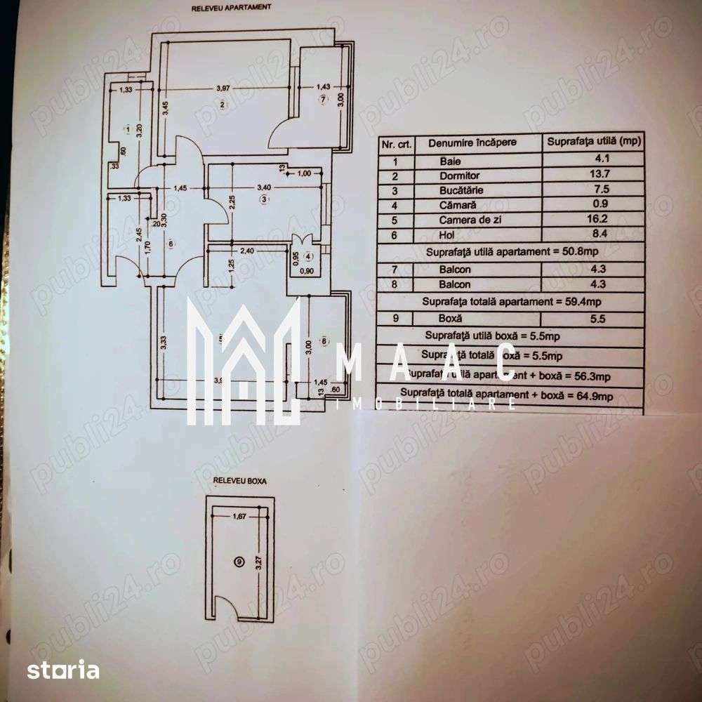 Apartament 2 camere de vânzare | Ultracentral, Vâlcea | 55 mp — fotografia 3