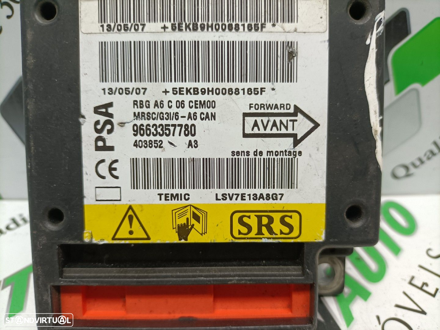 Centralina Airbags Citroën C2 (Jm_) - 6