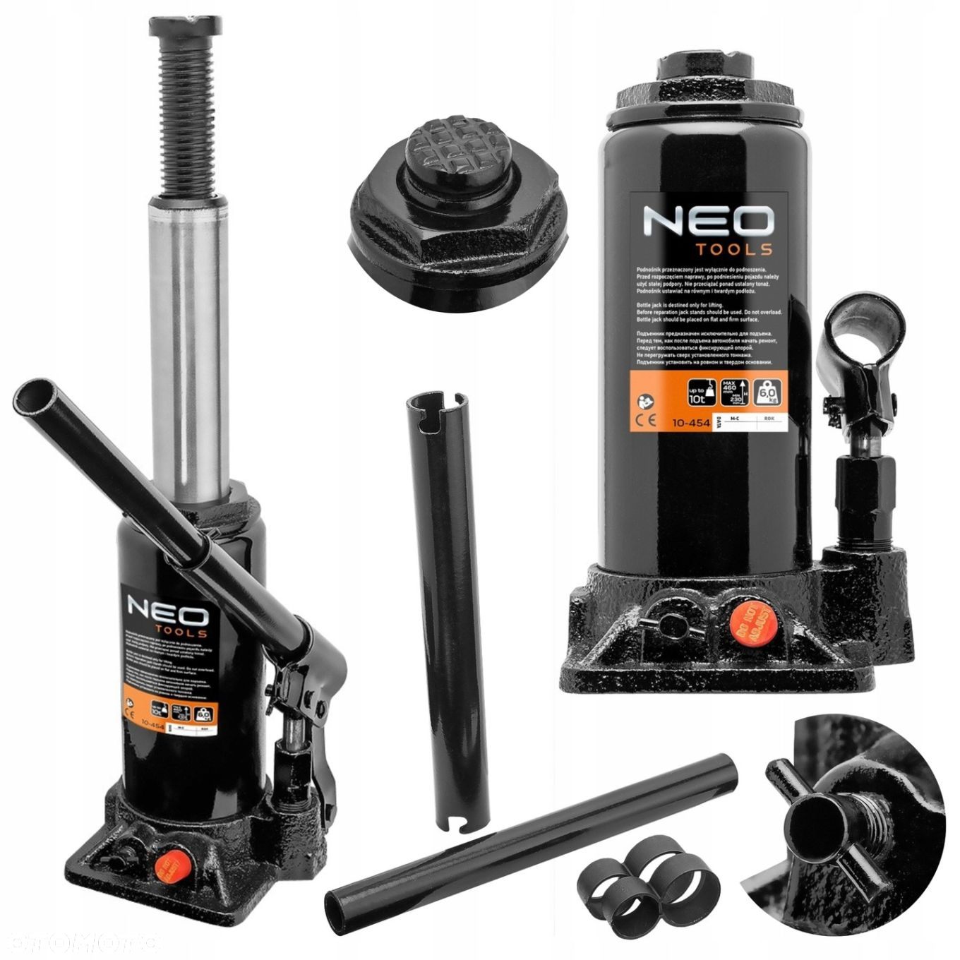 NEO PODNOŚNIK HYDRAULICZNY SŁUPKOWY LEWAREK Z SOLIDNEJ STALI 10T 10-454 - 14