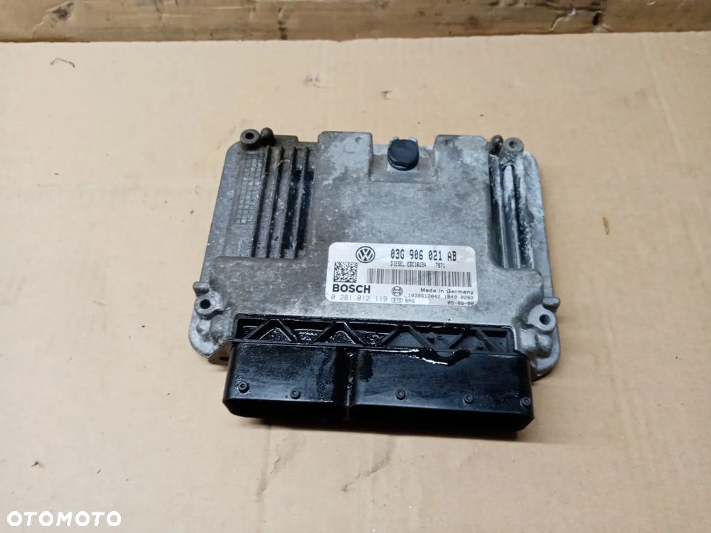 Komputer sterownik silnika VW Passat B6 2.0 TDI 03G906021AB 0281012119 - 1