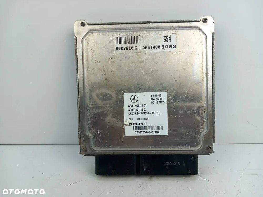 sterownik silnika komputer mercedes sprinter w906 lift 2016r 2.2 cdi a6519003403 - 1