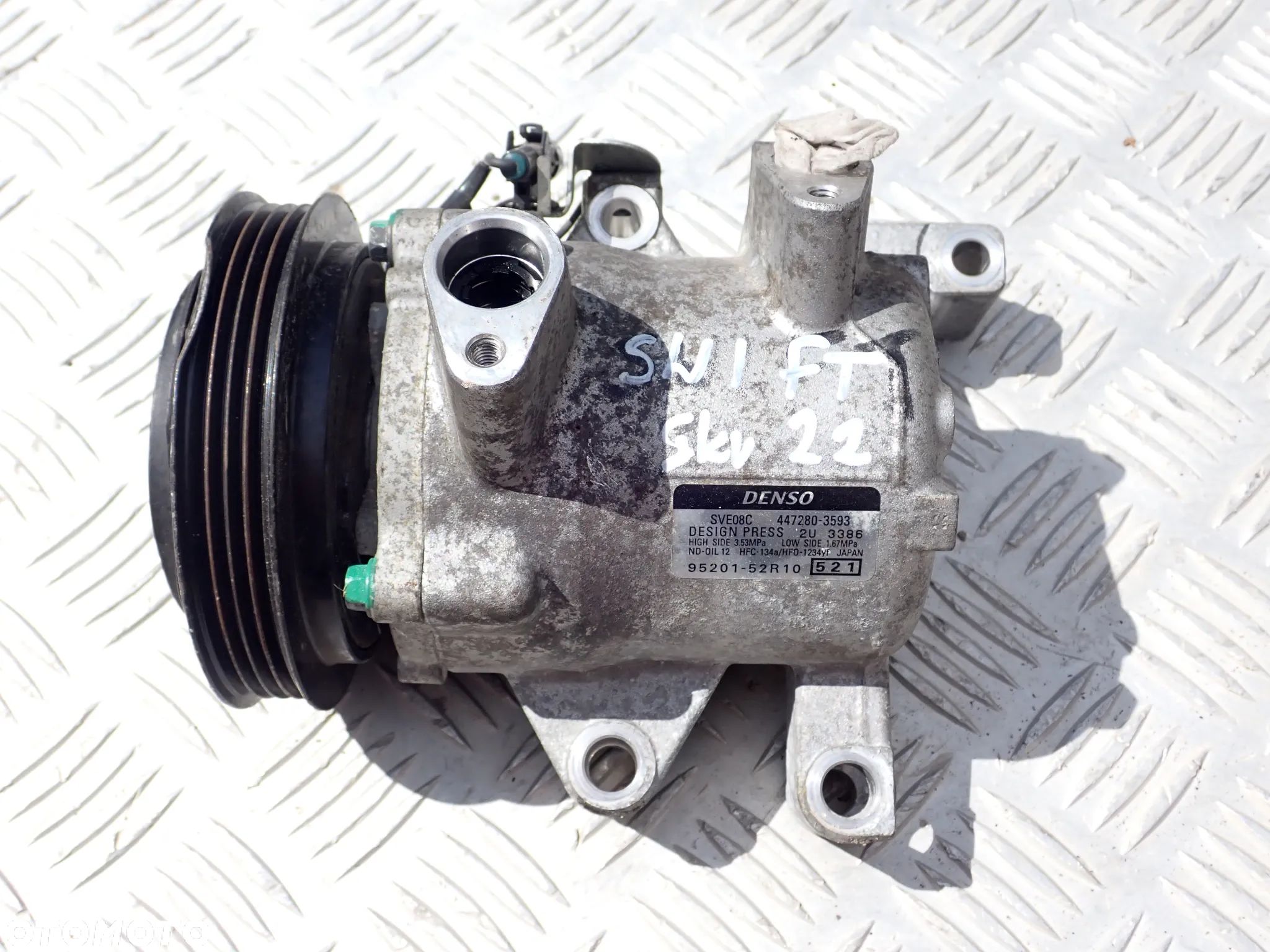 SPRĘŻARKA KLIMATYZACJI SUZUKI SWIFT   447280-3593  600 ZŁ - 1