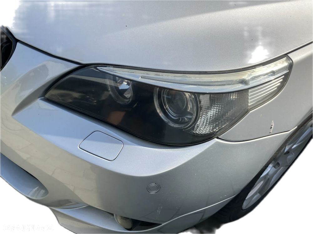 KOMPLETNY PRZÓD BMW E60 E61 TITANSILBER 354/7 XENON PRZED LIFT M-PAKIET MASKA ZDERZAK LAMPA LAMPY PAS PRZEDNI CHŁODNICE BŁOTNIK KOMPLET CHŁODNIC - 5