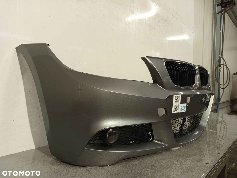 + ZDERZAK PRZÓD PRZEDNI DO BMW SERII 3 E90 E91 LIFT FL M PAKIET SPACE GRAU SZARY HALOGENY - 3
