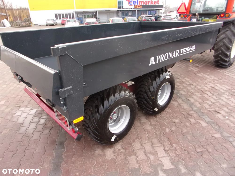 Pronar Przyczepa budowlana-skorupowa PRONAR T-679/2-12t, T679/3-10t, T679/4M-8,5t, T679/4MN-8,5t- Ursus T-041 - ładowność 7-ton, Kellfri 23-D60 - 6-ton, Kellfri 23-D90 - 9-ton - 18