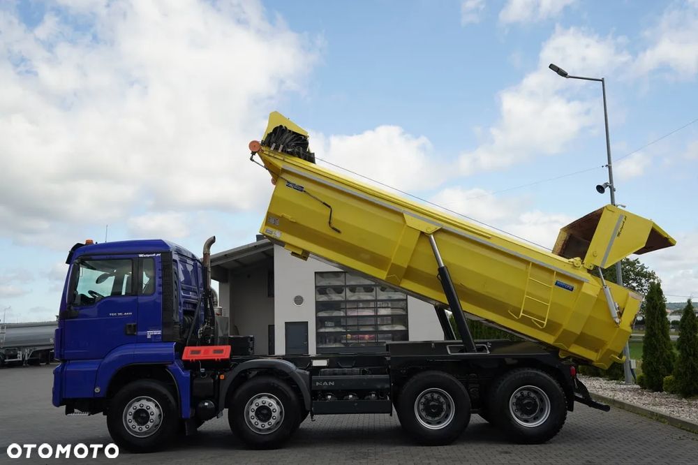 MAN TGS 35.460 / 8x4 / WYWROTKA TYLNOZSYPOWA / HYDROKLAPA / NAVI / AUTOMAT - 3