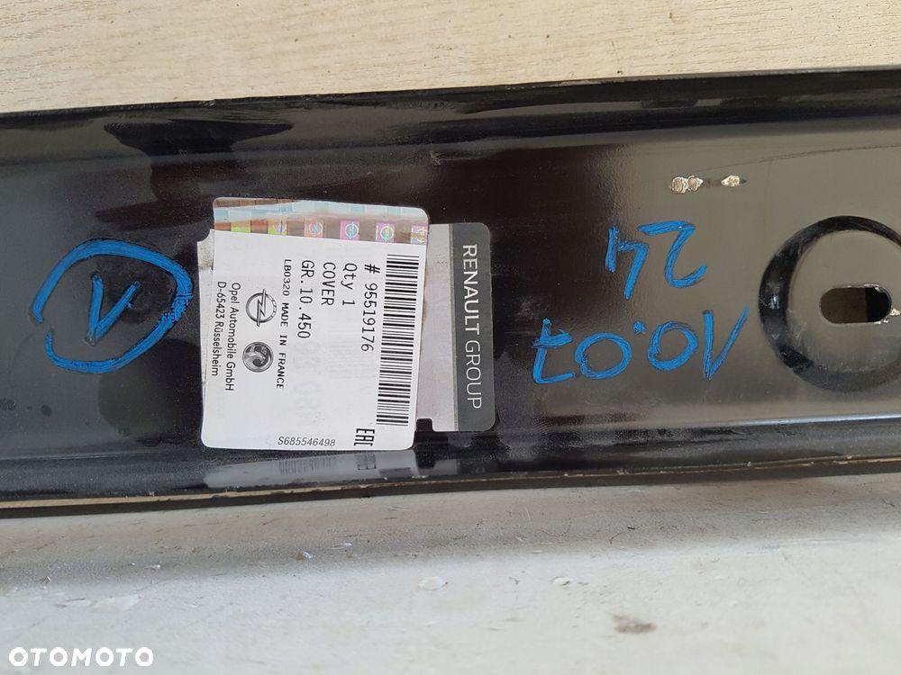 opel vivaro b rolka drzwi przesuwanych szyna 95519176 - 3