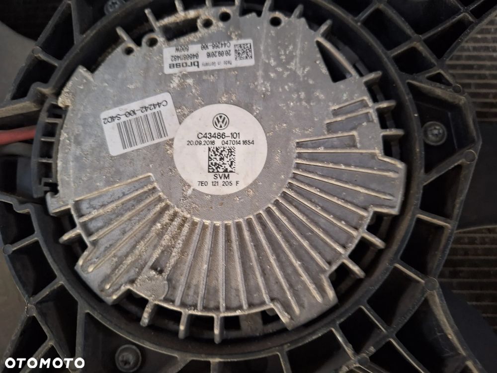 KOMPLET CHŁODNIC WENTYLATOR VW TRANSPORTER T6 7E0121205F - 4