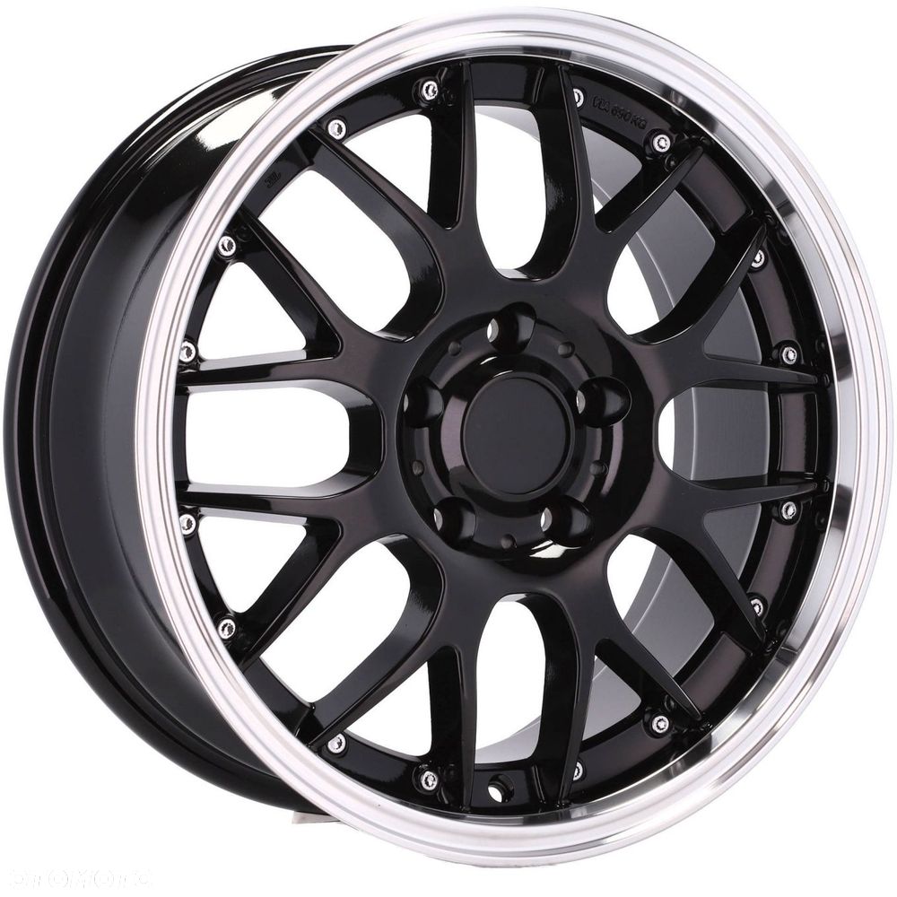 4x Felgi 18 5x120 m.in. do BMW 5 E34 E39 E60 7 E32 E38 E65 6 E63 F06 Polerowany Rant - BY773 - 2