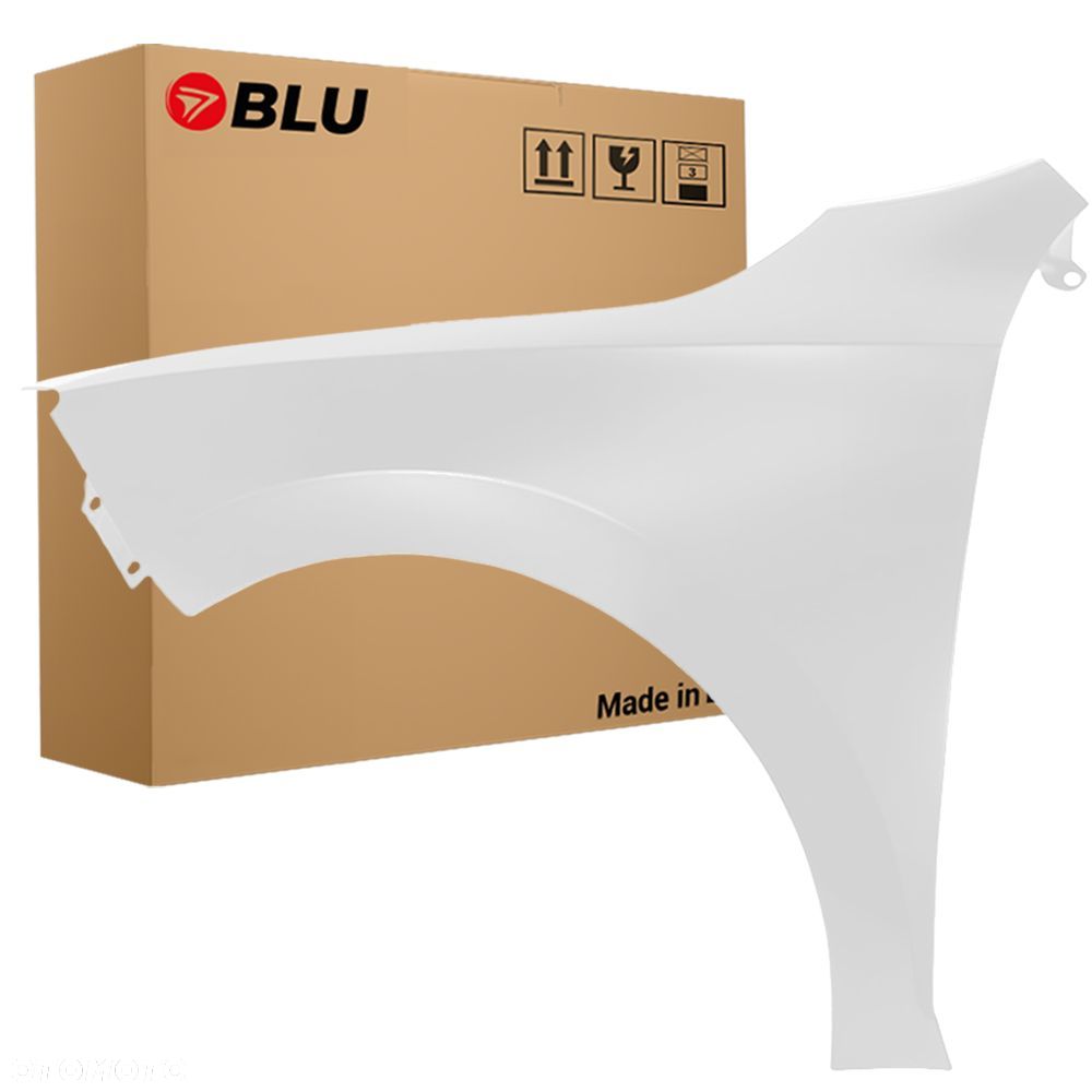 BLU Błotnik SEAT TOLEDO IV 4 LF9E Lewy Biały 2012-2019 przód CandyWeiss bez otworu na migacz - 1