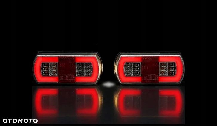komplet tylnych świateł led neon 3 funkcje 12/24v - 4