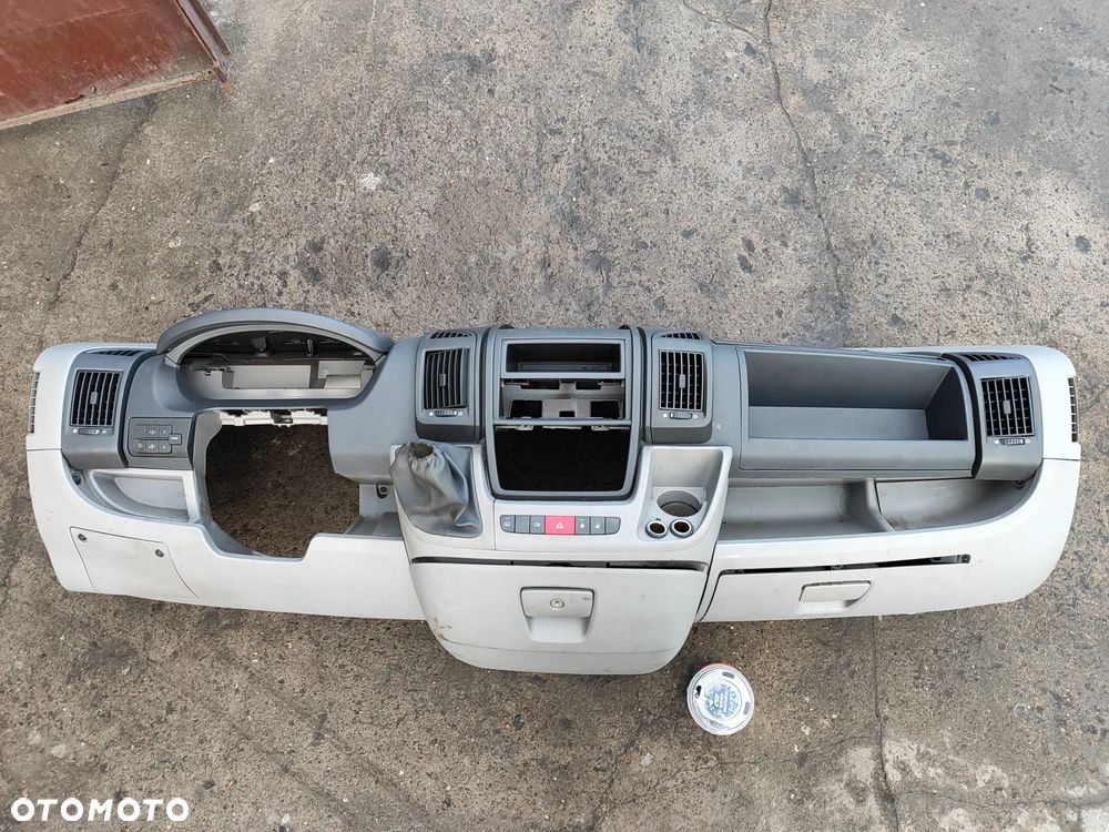 Fiat Ducato Boxer Jumper 06-14r deska rozdzielcza SZARA konsola komplet z foto